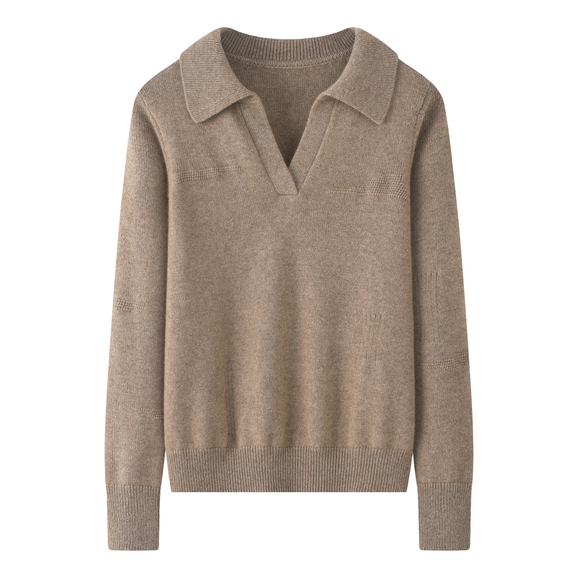 Lapel Thickened Floral Pullover