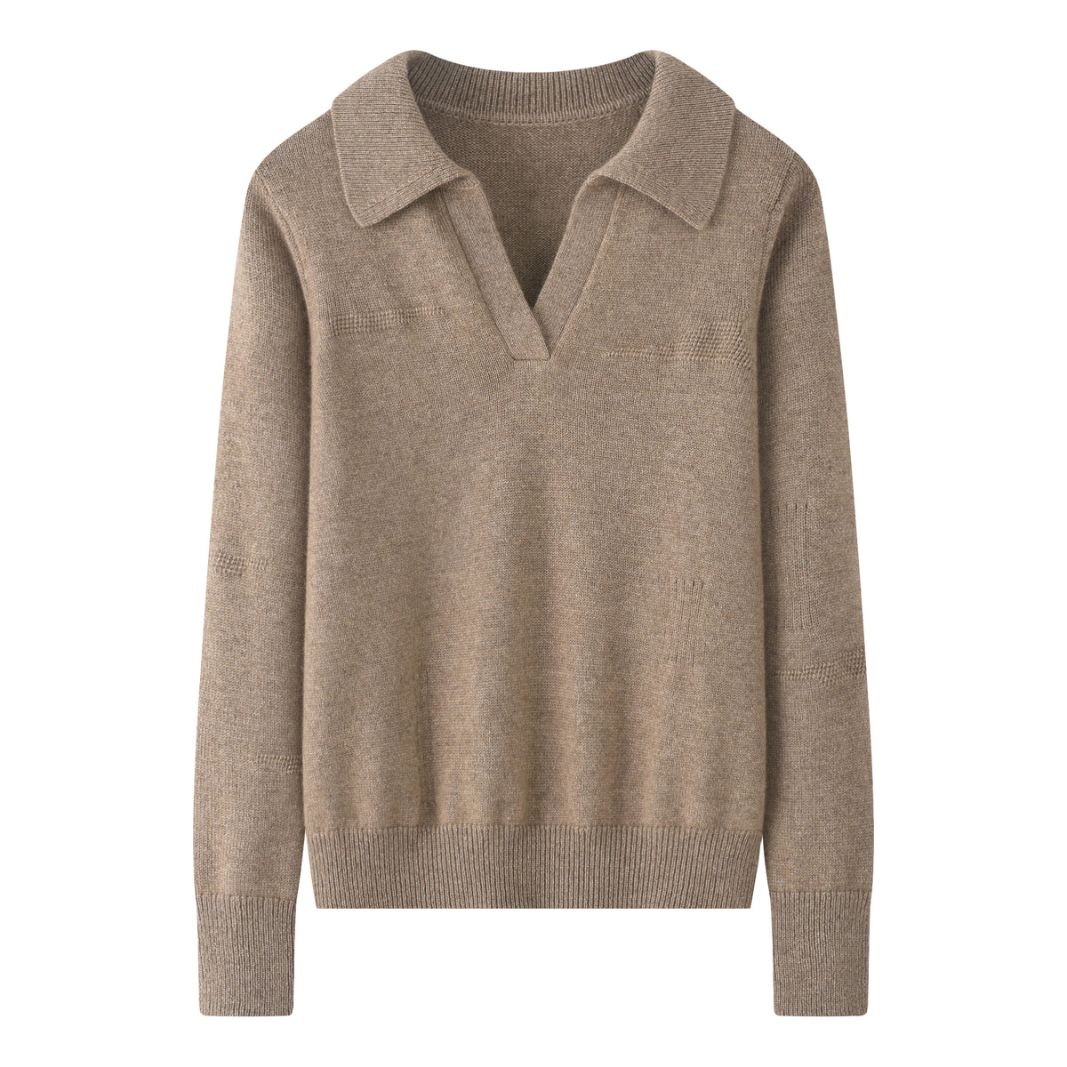 Lapel Thickened Floral Pullover