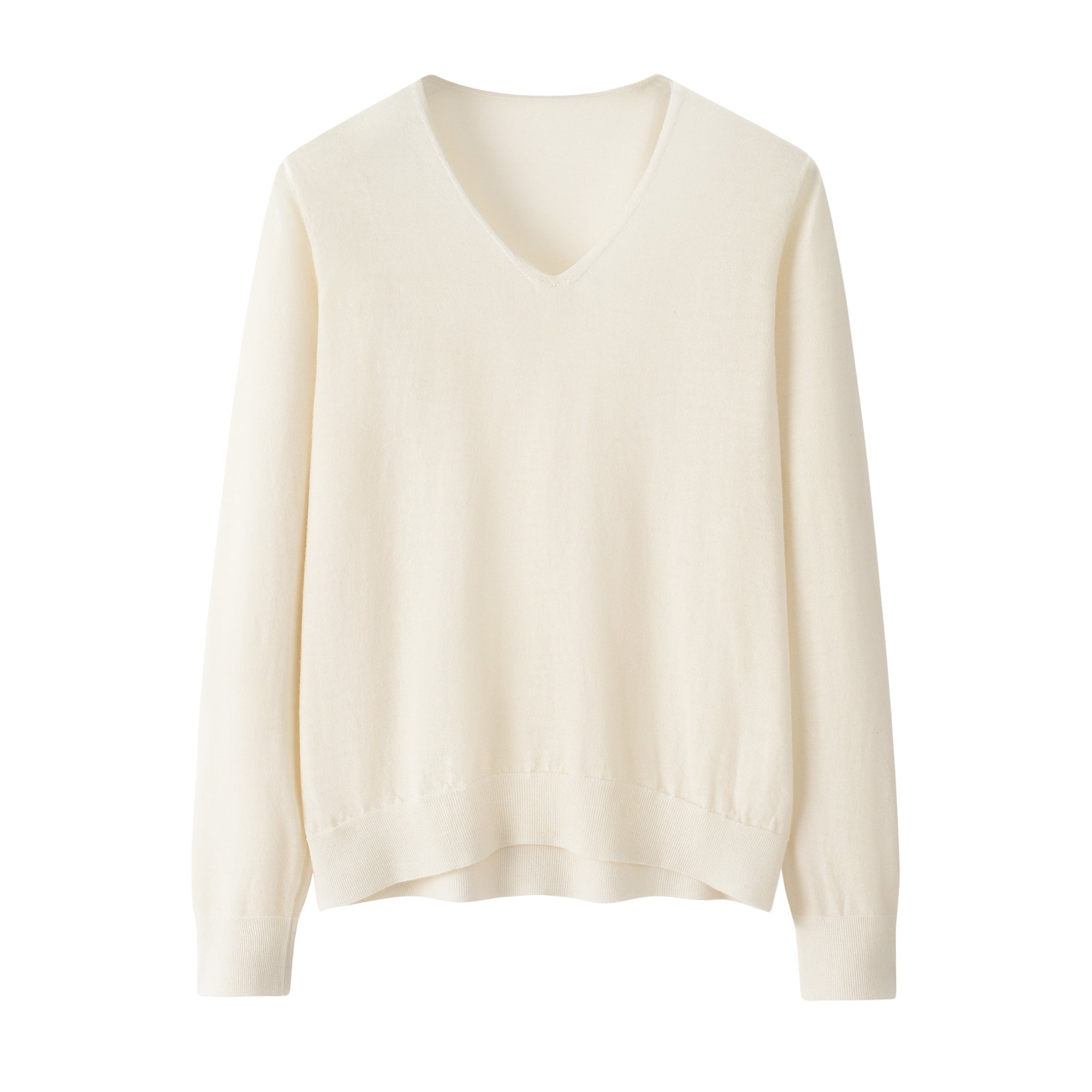 Worsted V-neck Pullover