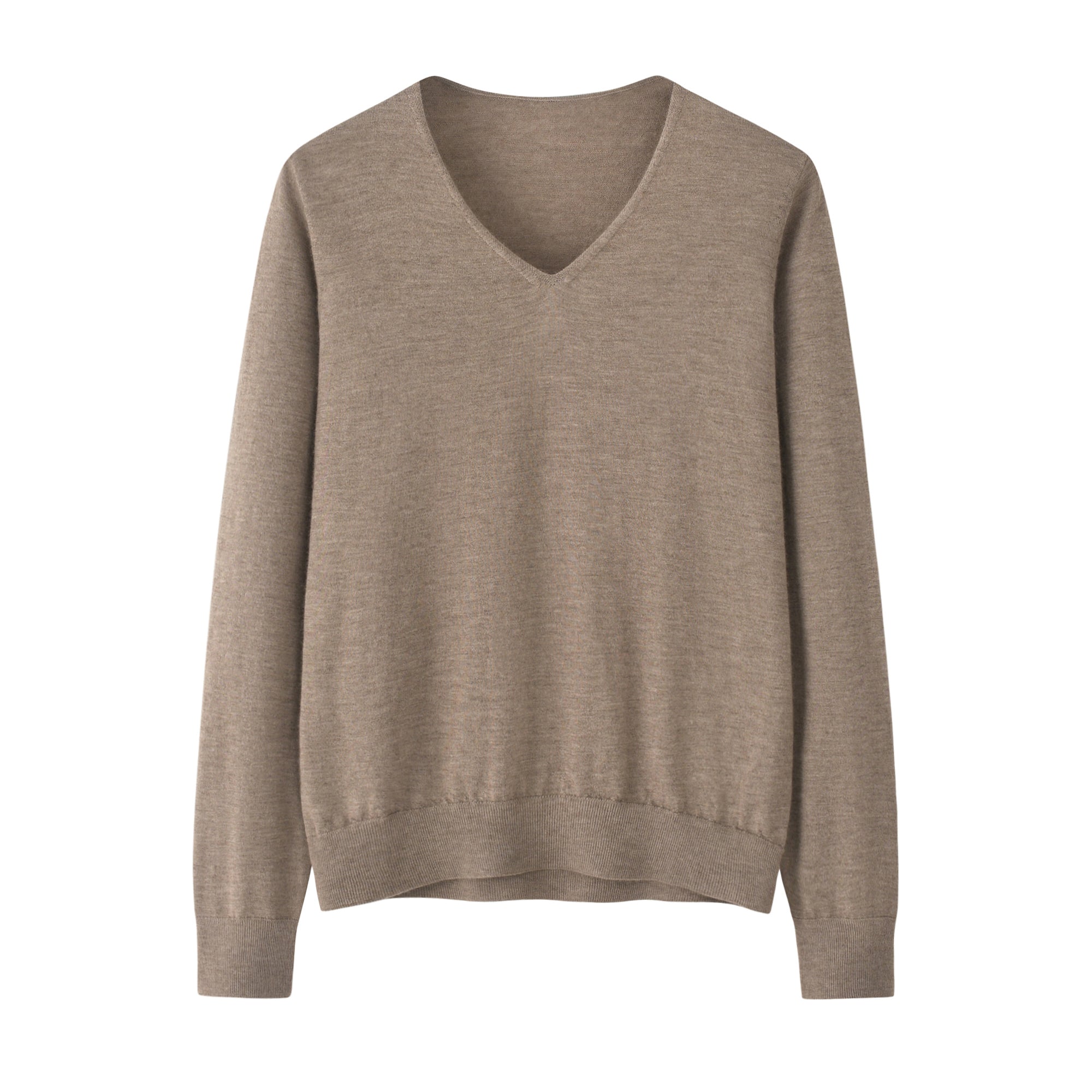 Worsted V-neck Pullover