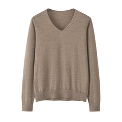 Worsted V-neck Pullover