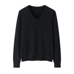 Worsted V-neck Pullover