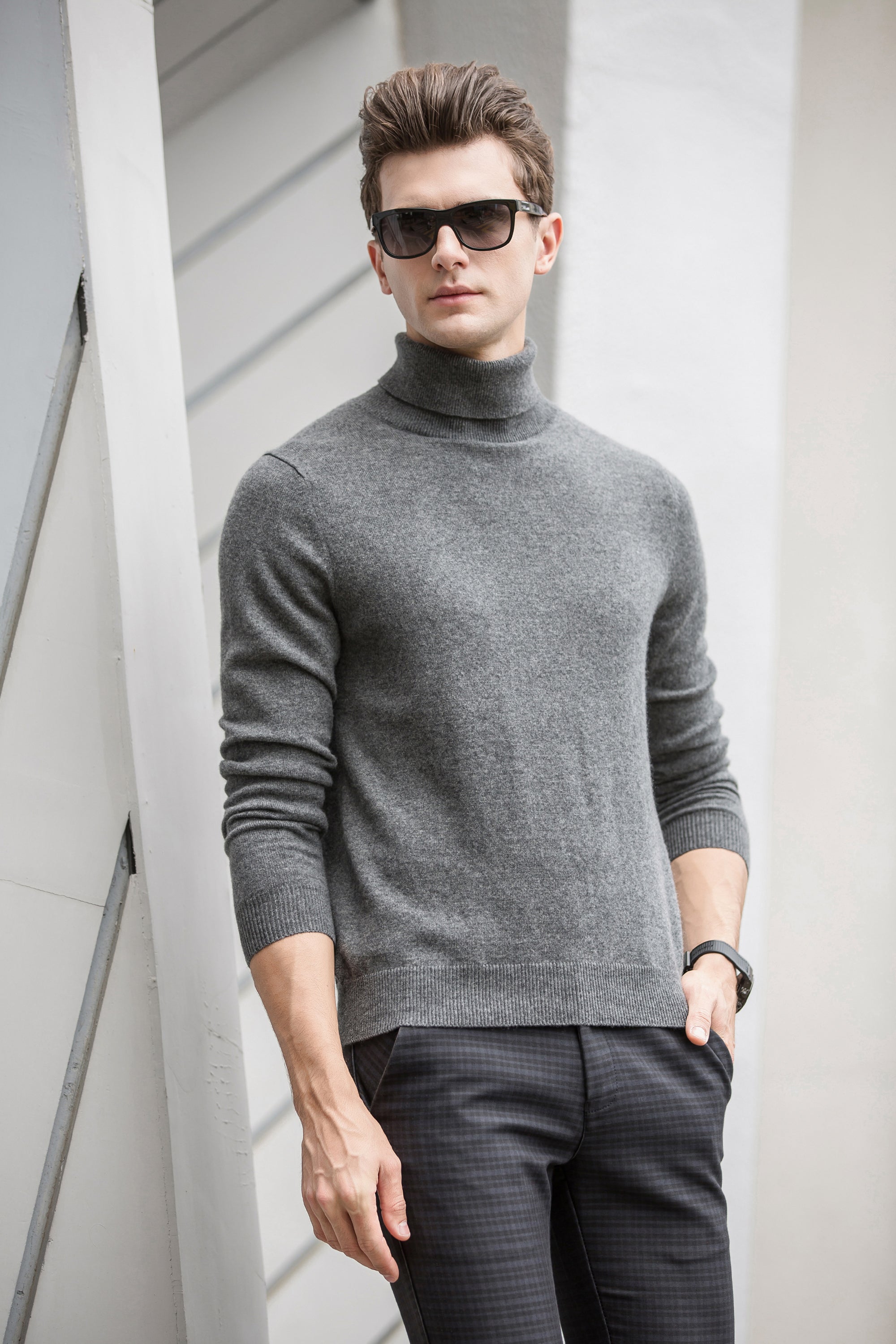 High Collar Cashmere Sweater