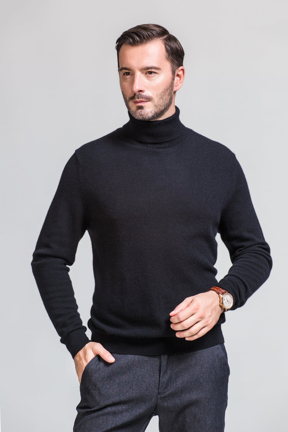 High Collar Cashmere Sweater