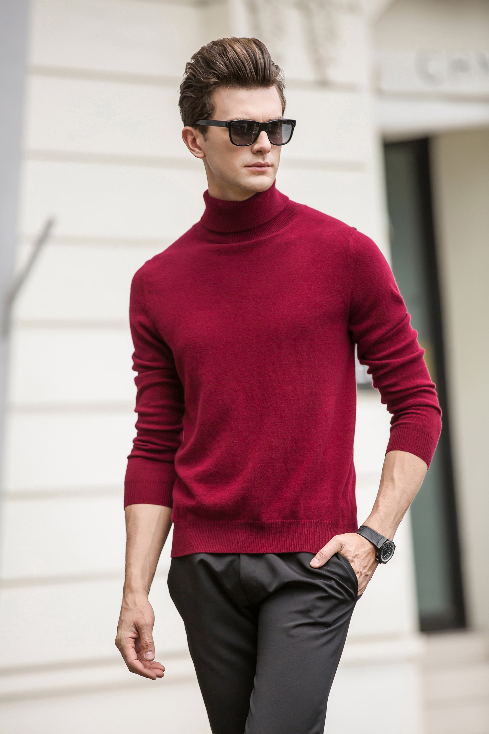 High Collar Cashmere Sweater