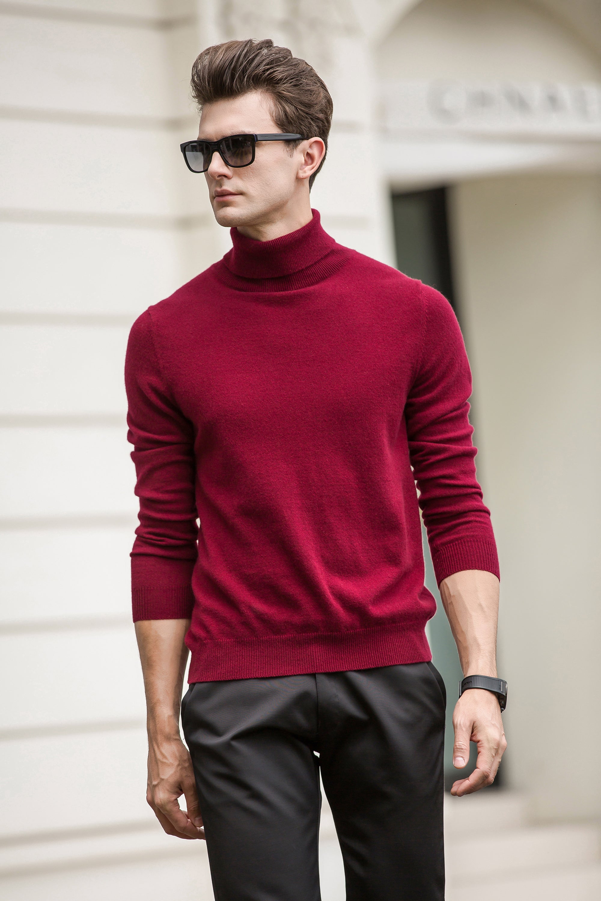 High Collar Cashmere Sweater