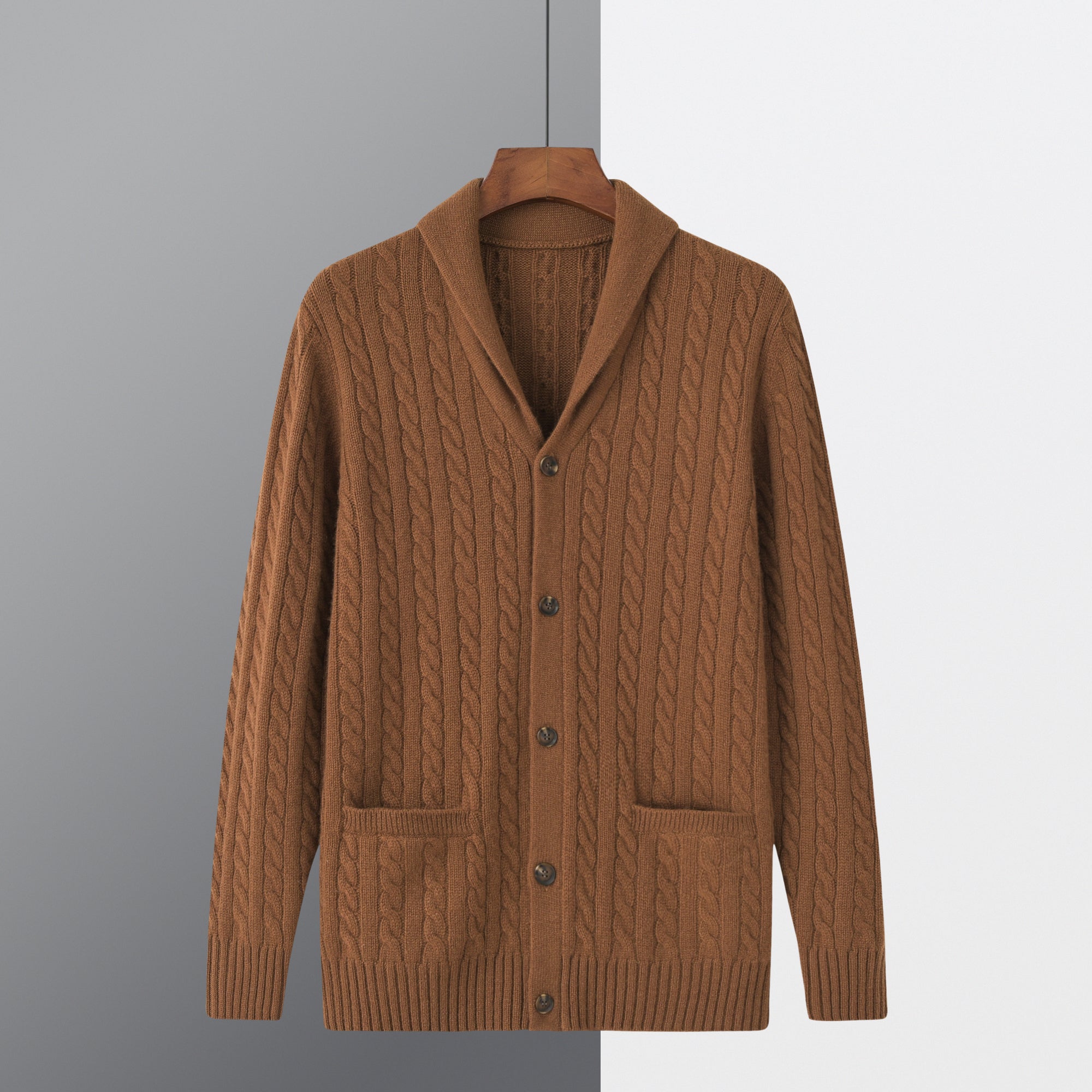 Shawl Collar Thick Cardigan